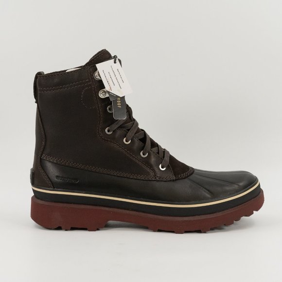 Sorel Men's Caribou Storm WP 'Blackened Brown' NM3964-205 size 14 - Picture 2 of 9